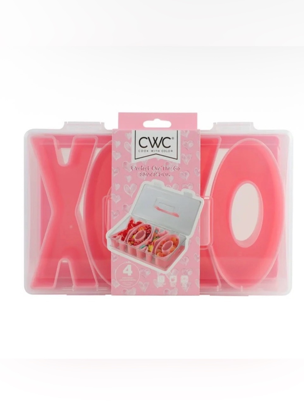 Cook with Color Red “XOXO” Snackle Box - Picture 2 of 5
